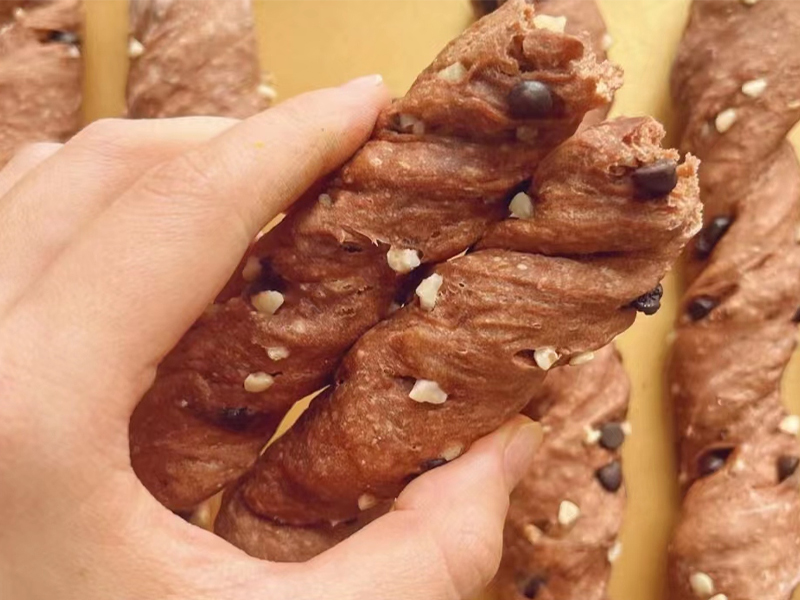 Barra de pan de chocolate y maní